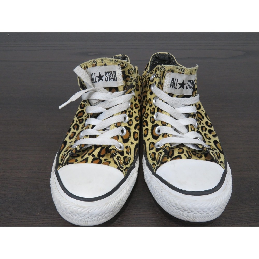 Converse Chuck Taylor All Star Shoes Womens 8 Brown Leopard Sneakers 131850F - Picture 3 of 10